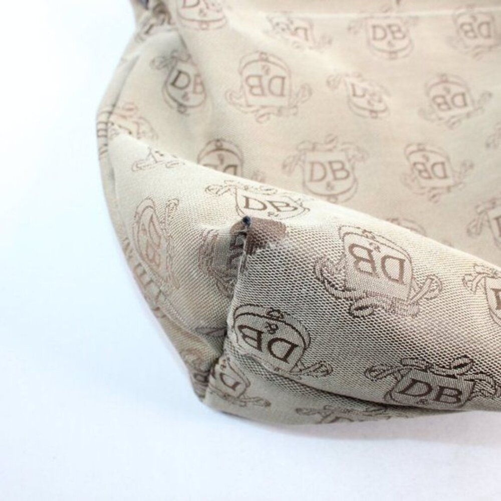 Dooney & Bourke Brown Canvas Logo Crossbody Purse Shoulder Bag Medium - Picture 6 of 6